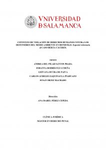 Portada del dictamen