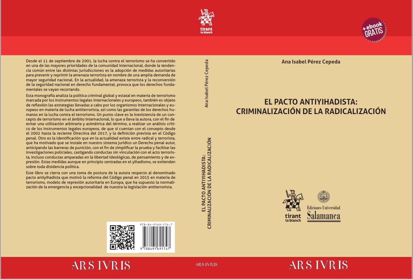 The cover of the book El Pacto Antiyihadista. Criminalización de la Radicalización