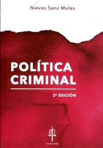 Portada del libro Política Criminal. Sanz Mulas